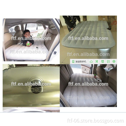 FTF/zhenhan inflatable car bed _ pvc with velour inflatabe car bed